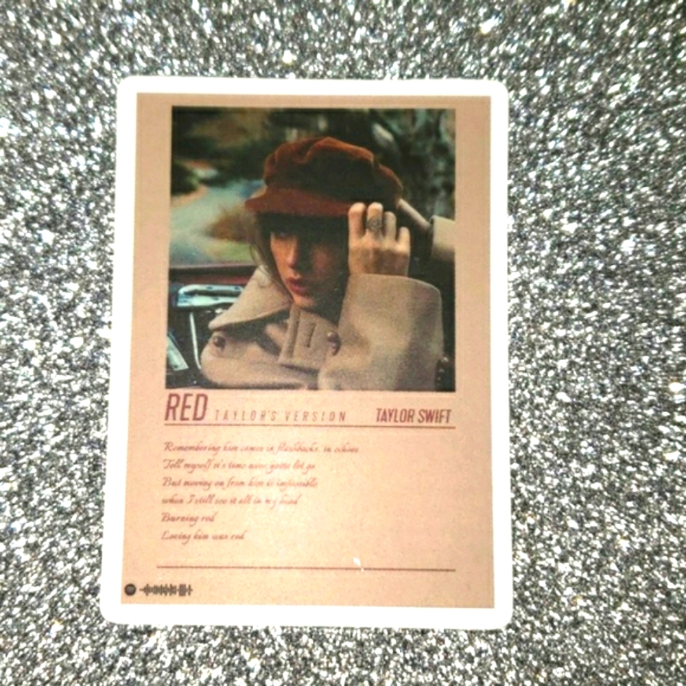 10/$10 RED Taylor Swift Waterproof Sticker